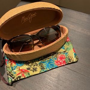 Maui Jim Polarized Ocean Round Cateye Sunglasses